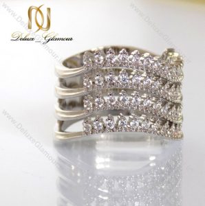 انگشتر زنانه Clio کلیو 4رج با کریستال های سواروسکی rg-n122 از روبرو