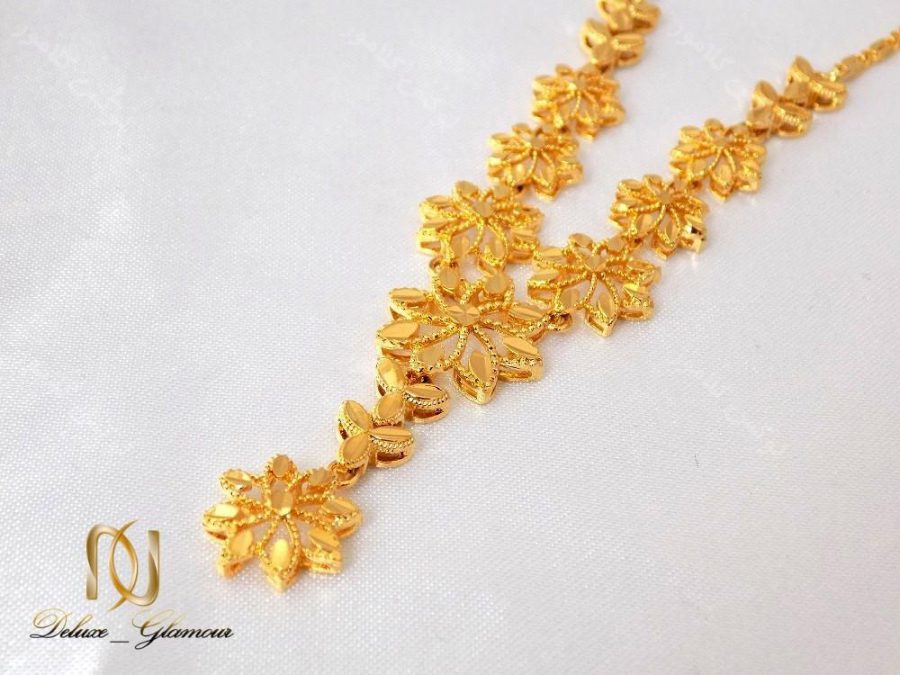 نیم ست گردنبند و گوشواره طرح طلای برنجی زنانه Ns-n121 تکی