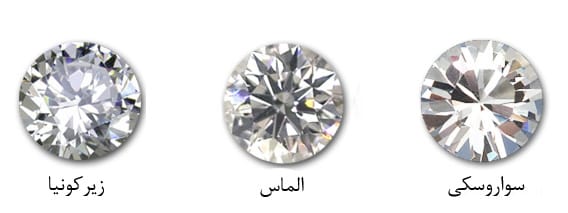 مقایسه کریستال های سواروسکی با زیرکونیا و الماس