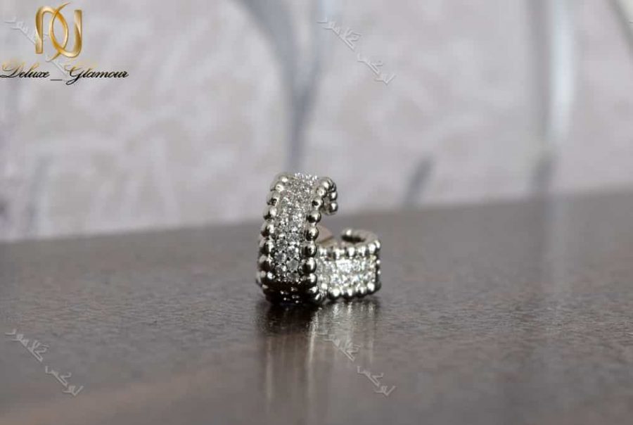 گوشواره حلقه ای دخترانه کلیو با کریستالهای سواروفسکی اصل Er-n135