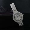 خرید ساعت نقره زنانه نگین دار مجلسی با صفحه دایره ای Wh-n100 - عکس از روبرو