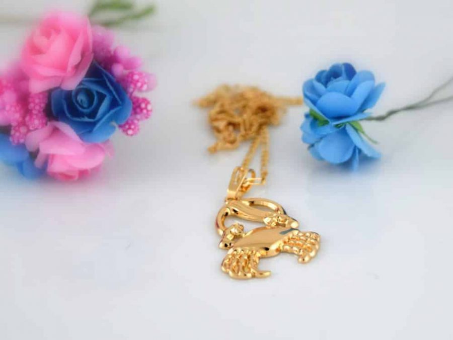خرید گردنبند دخترانه ماه تولد تیر برند ژوپینگ nw-n200 از بالا