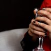 نیم بند و بند انگشتی دخترانه کلیو با نگین های سواروسکی rg-n241 از نمای روی دست