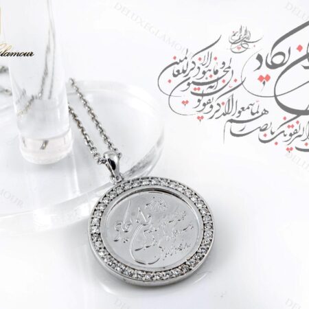 خرید گردنبند وان یکاد نقره دخترانه نگین دار Nw-243 - عکس اصلی