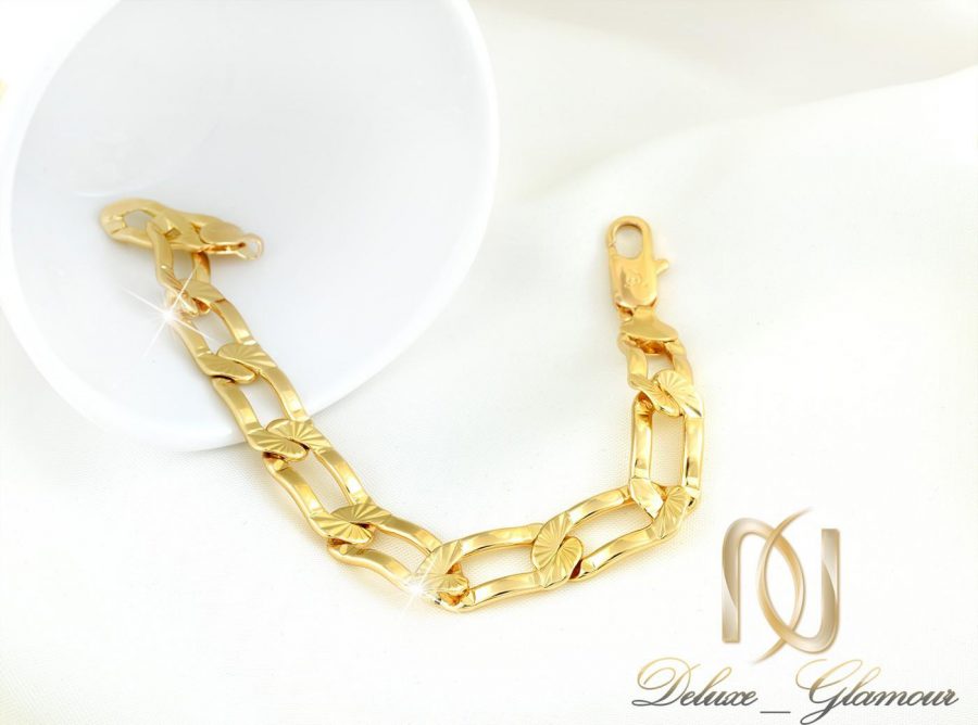 دستبند زنانه ژوپينگ طرح طلاي كارتيه DS-N260 از نماي سفيد