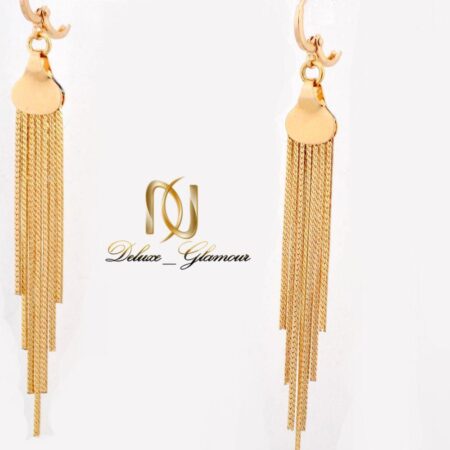 گوشواره زنانه ژوپینگ طرح ایتالیایی هفت رشته ای er-n153