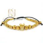 دستبند دخترانه ساچمه اي طرح كويين ds-n285 از نماي پايين