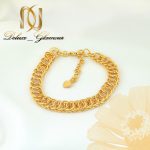 دستبند زنانه استیل طرح طلای زنجیری 22 سانتی DS-N261 از نمای بالا