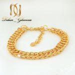 دستبند زنانه استیل طرح طلای زنجیری 22 سانتی DS-N261 از نمای پایین