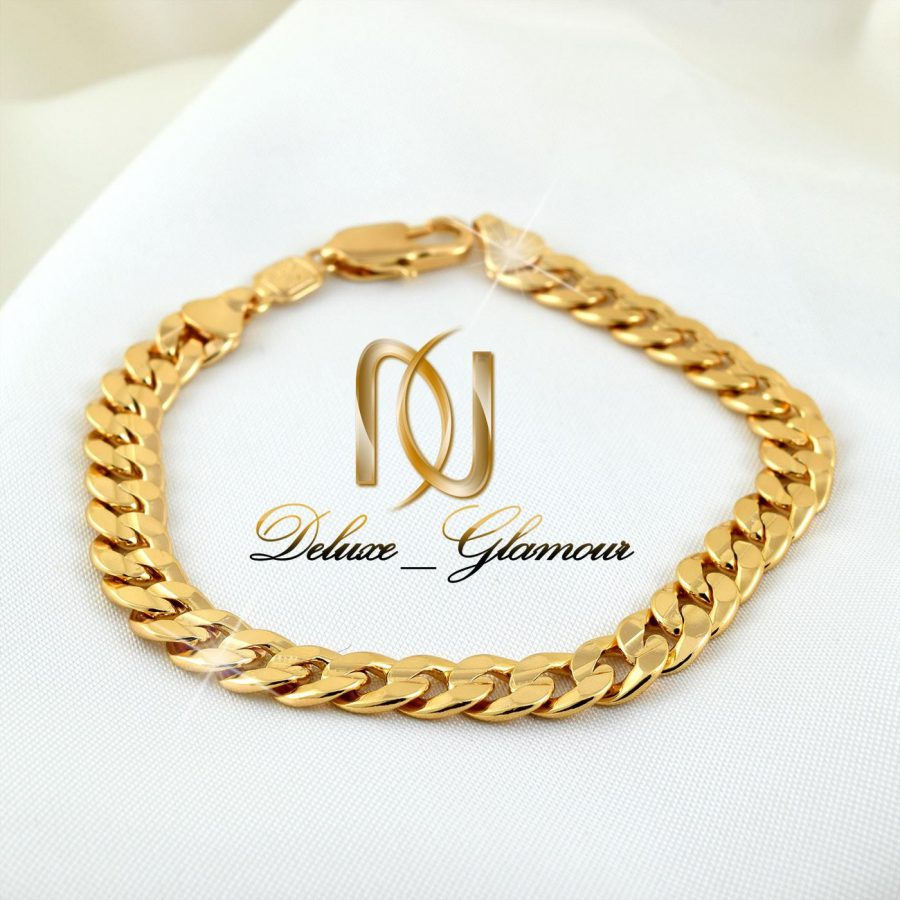 دستبند زنانه ژوپینگ طرح طلای 22 سانتی ds-n264 از نمای روبرو