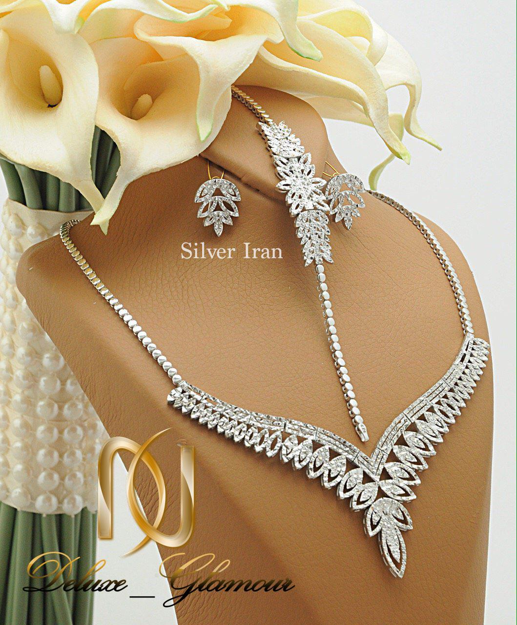 سرویس عروس نقره تراش طرح خوشه Ns-n226 - عکس اصلی