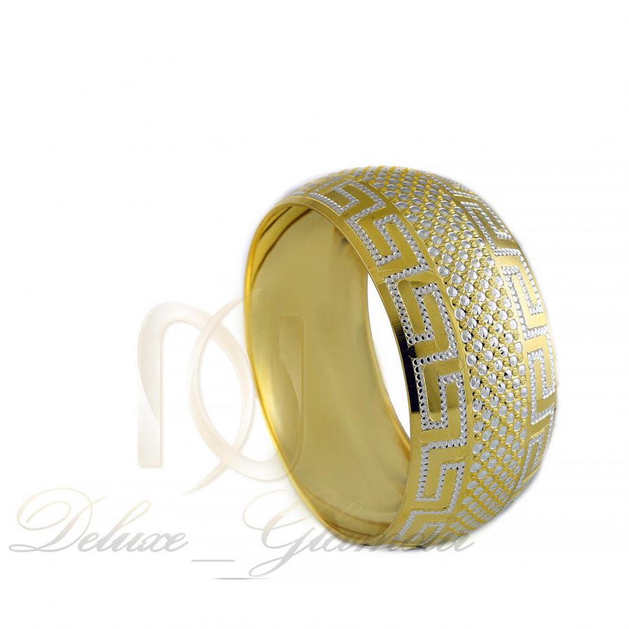 النگو تك پوش نقره طرح طلا al-n114 از نماي روبرو