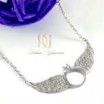 گردنبند نقره دخترانه طرح بال فرشته و انگشتر