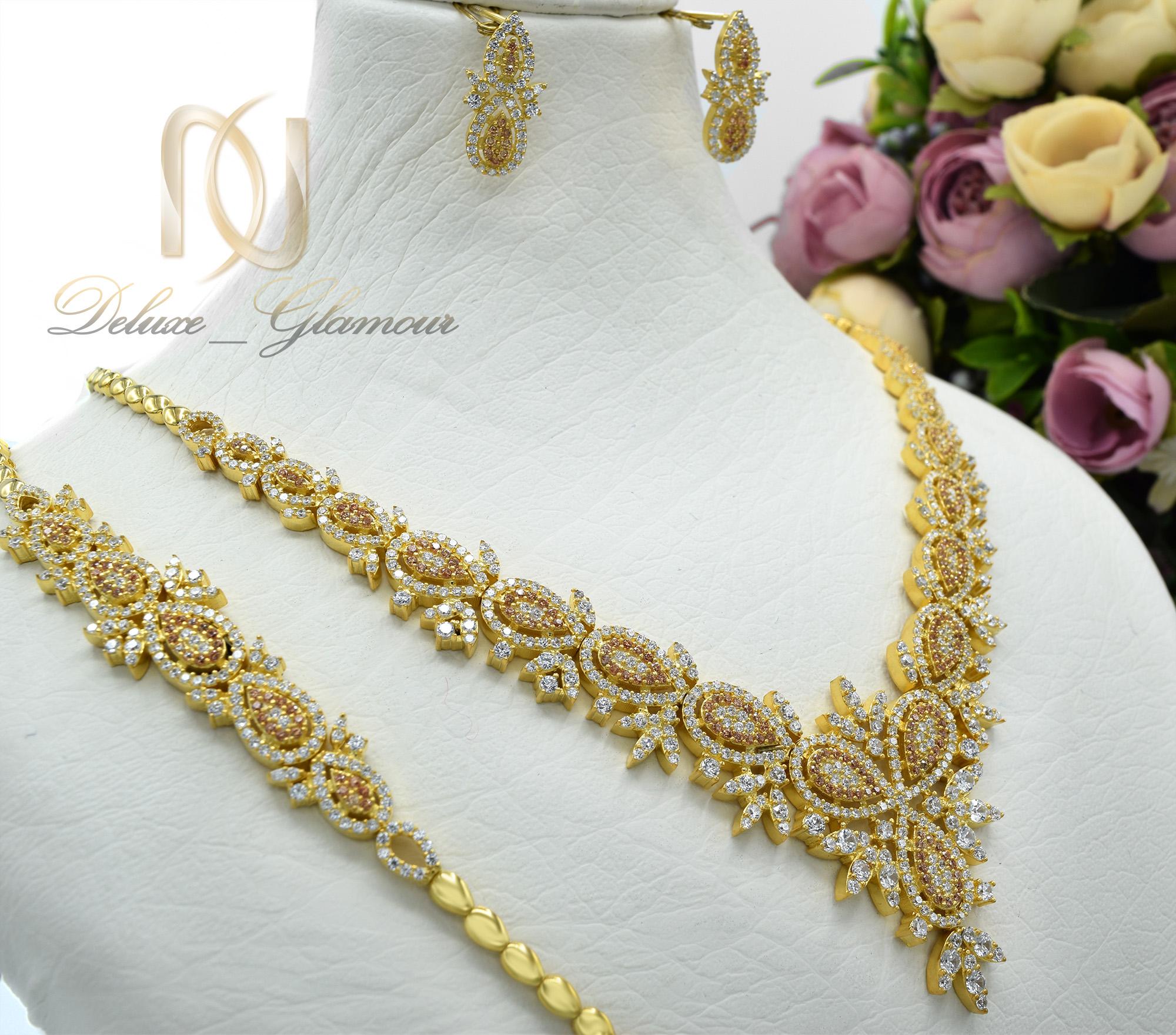 سرویس نقره عروس طرح طلا ns-n416 از نمای کنار