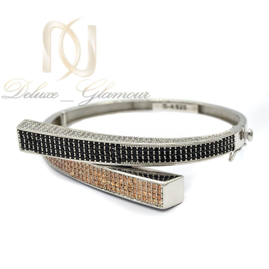 دستبند نقره زنانه طرح جدید DS-N374 از نمای سفید
