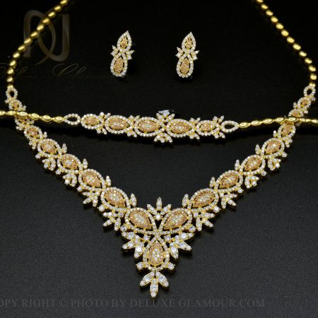 سرویس نقره عروس طرح طلا ns-n416 از نمای مشکی