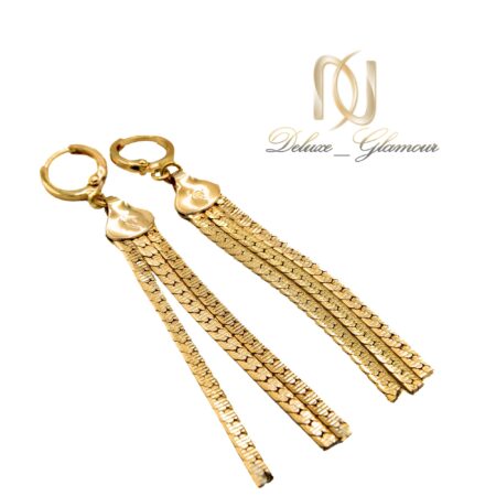 گوشواره آویزدار ژوپینگ طرح ایتالیایی er-n175 از نمای بالا