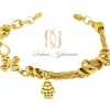 دستبند زنانه آویزدار طرح طلای جدید DS-N420 از نمای پایین