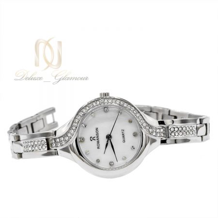 ساعت زنانه استیل رومانسون نقره ای wh-n148 از نمای سفید