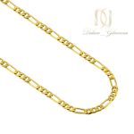 زنجیر مردانه استیل طرح لوفیگارو طلایی nw-n528 ار نمای سفید