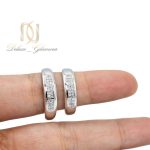 حلقه ست نقره ظریف rg-n24 روی دست