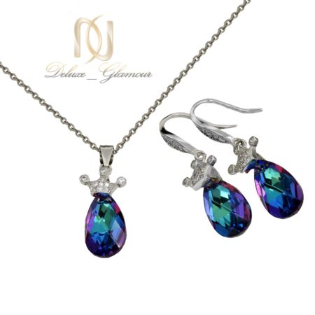 نیم ست نقره سواروسکی دخترانه ns-n495