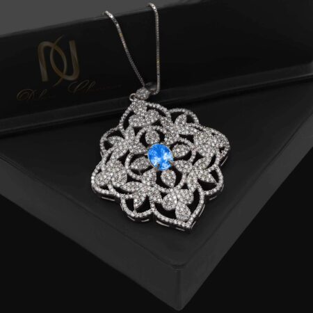 گردنبند زنانه نقره پر نگین جدید nw-n627