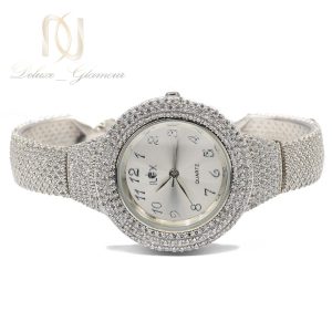 ساعت نقره عروس جواهری wh-n182 از نمای سفید