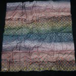 روسری حریر کرپ ال وی هفت رنگ از نمای کلی