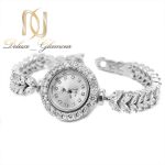 ساعت نقره زنانه جواهری طرح جدید sh-n194 از نمای کنار