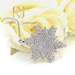 دستبند دخترانه دانه برف بند کراواتی Ds-n630 با زمینه گل
