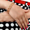 دستبند ژوپینگ زنانه طرح طلا ma-n518