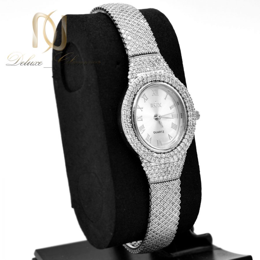 ساعت زنانه نقره اصل 925 جواهری sh-n197 از نمای جدید