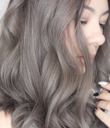 رنگ موی خاکست ریرنگ متالیک
