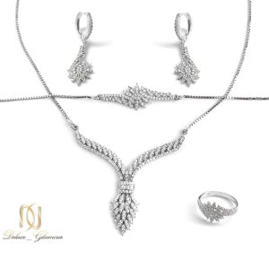 سرویس نقره ظریف طرح طلا سفید