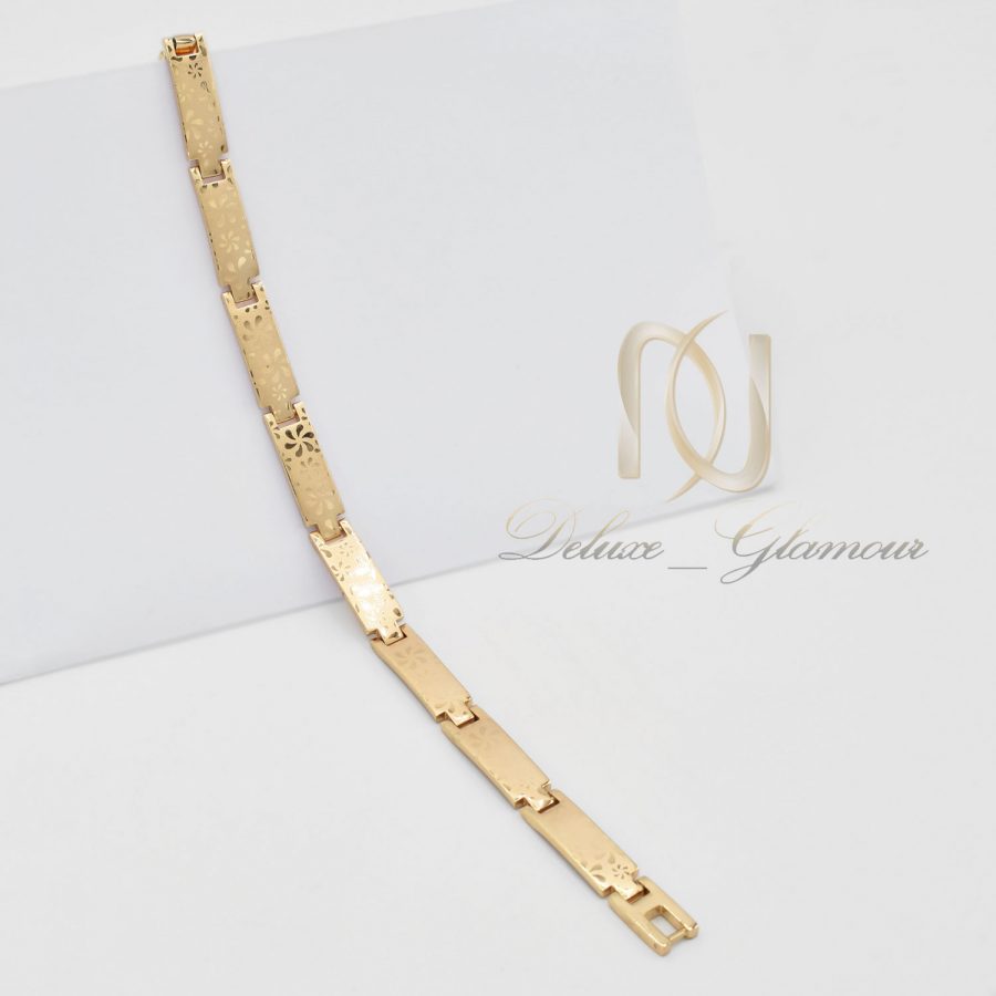 دستبند ژوپینگ زنانه طرح طلای جدید ds-n676 از نمای دور