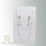 سرویس نقره مرواریدی ظریف ns-n682 از نمای دور