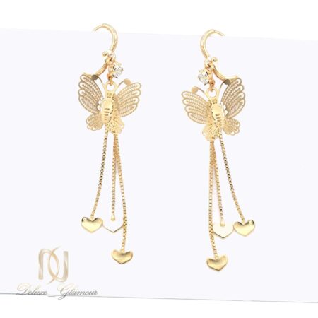 گوشواره ژوپینگ طرح پروانه آویزی er-n232