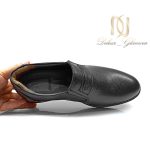 کفش مردانه چرم کلاسیک طرح جدید sh-n174 از نمای روبرو