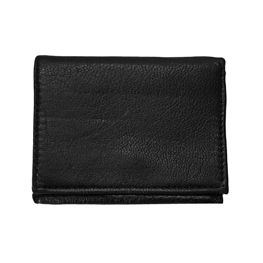 کیف چرم جیبی مشکی جدید le-n103 از نمای سفید