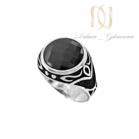 انگشتر مردانه نقره اسپرت تم مشکی rg-n584