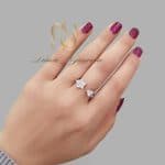 عکس انگشتر نقره طرح ستاره