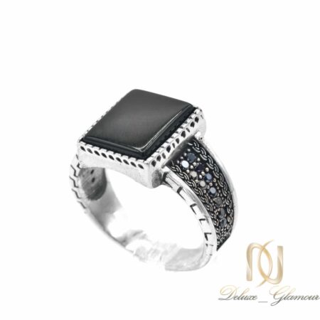 انگشتر مردانه نقره اسپرت نگین مربعی rg-n612