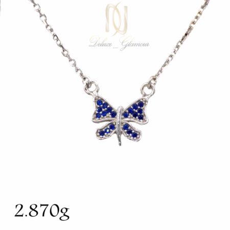 گردنبند دخترانه نقره ظریف پروانه ma-n501