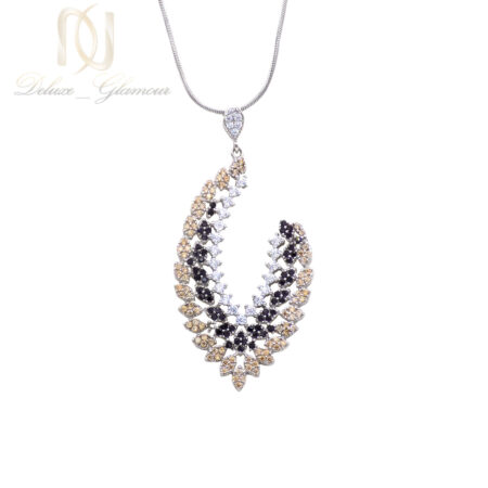 گردنبند زنانه خاص نقره 925 نگین رنگی bz-n102
