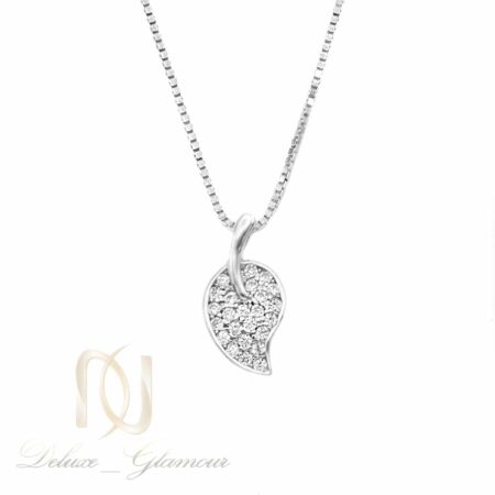 گرنبند نقره ظریف دخترانه طرح برگ nw-n693