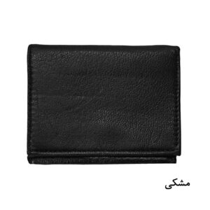 کیف پول دخترانه چرم طبیعی مشکی
