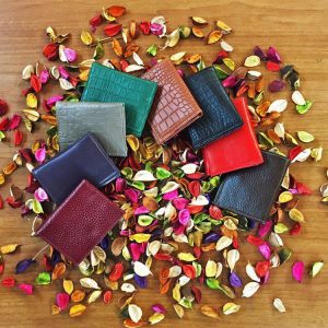 کیف پول دخترانه چرم طبیعی در 12 رنگ