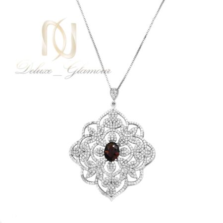 گردنبند نقره جواهری زنانه پرنگین NW-N710