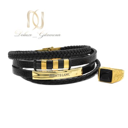 ست دستبند و انگشتر مردانه اسپرت ns-n680